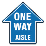 Accuform® Slip-gard Social Distance Floor Signs, 17 X 17, "one Way Aisle", Blue, 25-pack freeshipping - TVN Wholesale 