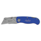 Great Neck® Sheffield Folding Lockback Knife, 1 Utility Blade, Blue freeshipping - TVN Wholesale 