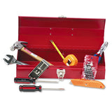 Great Neck® 16-piece Light-duty Office Tool Kit, Metal Box, Red freeshipping - TVN Wholesale 