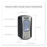 GOJO® Ltx-12 Touch-free Dispenser, 1,200 Ml, 5.75 X 3.33 X 10.5, Brushed Chrome-black freeshipping - TVN Wholesale 