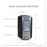 PURELL® Ltx-12 Touch-free Dispenser, 1,200 Ml, 5.75 X 4 X 10.5, Black freeshipping - TVN Wholesale 