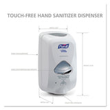 PURELL® Tfx Touch Free Dispenser, 1,200 Ml, 6.5 X 4.5 X 10.58, Dove Gray freeshipping - TVN Wholesale 