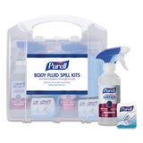 PURELL® Body Fluid Spill Kit, 4.5" X 11.88" X 11.5", One Clamshell Case With 2 Single Use Refills-carton freeshipping - TVN Wholesale 