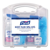 PURELL® Body Fluid Spill Kit, 4.5" X 11.88" X 11.5", One Clamshell Case With 2 Single Use Refills-carton freeshipping - TVN Wholesale 