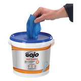 GOJO® Fast Towels Hand Cleaning Towels, 9 X 10, Blue, 225-bucket, 2 Buckets-carton freeshipping - TVN Wholesale 