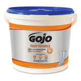 GOJO® Fast Towels Hand Cleaning Towels, Cloth, 9 X 10, Blue 225-bucket freeshipping - TVN Wholesale 