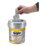 GOJO® Scrubbing Towels, Hand Cleaning, Silver-yellow, 10 1-2 X 12, 72-bucket, 6-carton freeshipping - TVN Wholesale 