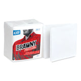 Brawny® Professional Professional Cleaning Towels, 1-ply, 12 X 13, White, 50-pack, 12 Packs-carton freeshipping - TVN Wholesale 