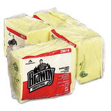 Brawny® Professional Dusting Cloths Quarterfold, 17 X 24, Yellow, 50-pack, 4 Packs-carton freeshipping - TVN Wholesale 