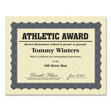Great Papers!® Metallic Border Certificates, 11 X 8.5, Ivory-blue With Blue Border, 100-pack freeshipping - TVN Wholesale 