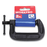 Workpro® Steel C-clamp, 2" Capacity, Black freeshipping - TVN Wholesale 