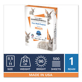 Hammermill® Fore Multipurpose Print Paper, 96 Bright, 24 Lb, 8.5 X 11, White, 500 Sheets-ream freeshipping - TVN Wholesale 