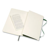 Moleskine® Classic Softcover Notebook, 1 Subject, Unruled, Myrtle Green Cover, 8.25 X 5, 96 Sheets freeshipping - TVN Wholesale 
