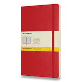 Moleskine® Classic Softcover Notebook, 1 Subject, Quadrille Rule, Scarlet Red Cover, 8.25 X 5 freeshipping - TVN Wholesale 