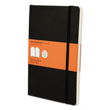 Moleskine® Classic Softcover Notebook, 1 Subject, Narrow Rule, Black Cover, 8.25 X 5, 192 Sheets freeshipping - TVN Wholesale 