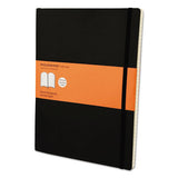 Classic Softcover Notebook, 1 Subject, Narrow Rule, Black Cover, 10 X 7.5, 192 Sheets