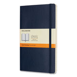 Moleskine® Classic Softcover Notebook, 1 Subject, Narrow Rule, Sapphire Blue Cover, 8.25 X 5, 192 Sheets freeshipping - TVN Wholesale 