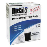 BlueCollar Drawstring Trash Bags, 13 Gal, 0.8 Mil, 24" X 28", White, 480-carton freeshipping - TVN Wholesale 