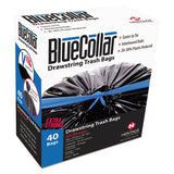 BlueCollar Drawstring Trash Bags, 30 Gal, 1 Mil, 30" X 34", Black, 240-carton freeshipping - TVN Wholesale 