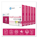HP Papers Multipurpose20 Paper, 96 Bright, 20lb, 8.5 X 11, White, 500 Sheets-ream, 5 Reams-carton freeshipping - TVN Wholesale 