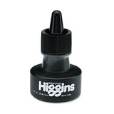 Higgins® Waterproof Pigmented Drawing Ink, Black, 1oz Bottle freeshipping - TVN Wholesale 