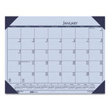 House of Doolittle™ Ecotones Recycled Monthly Desk Pad Calendar, 22 X 17, Sunset Orchid Sheets, Cordovan Corners, 12-month (jan To Dec): 2022 freeshipping - TVN Wholesale 