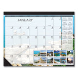 House of Doolittle™ Recycled Earthscapes Desk Pad Calendar, Seascapes Photography, 22 X 17, Black Binding-corners,12-month (jan To Dec): 2022 freeshipping - TVN Wholesale 