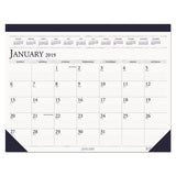 House of Doolittle™ Recycled Two-color Perforated Monthly Desk Pad Calendar, 22 X 17, Blue Binding-corners, 12-month (jan-dec): 2022 freeshipping - TVN Wholesale 