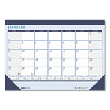 House of Doolittle™ Recycled Contempo Desk Pad Calendar, 22 X 17, White-blue Sheets, Blue Binding, Blue Corners, 12-month (jan To Dec): 2022 freeshipping - TVN Wholesale 