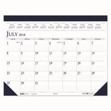 House of Doolittle™ Recycled Academic Desk Pad Calendar, 18.5 X 13, White-blue Sheets, Blue Binding-corners, 14-month (july To Aug): 2021 To 2022 freeshipping - TVN Wholesale 
