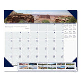 House of Doolittle™ Earthscapes Recycled Monthly Desk Pad Calendar, Mountains Of The World Photos, 22 X 17, Black Corners,12-month(jan-dec): 2022 freeshipping - TVN Wholesale 