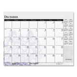 House of Doolittle™ Recycled Desk Pad Calendar, Wild Flowers Artwork, 22 X 17, White Sheets, Black Binding-corners,12-month (jan-dec): 2022 freeshipping - TVN Wholesale 