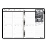 House of Doolittle™ Black-on-white Photo Weekly Appointment Book, Landscapes Photography, 11 X 8.5, Black Cover, 12-month (jan To Dec): 2022 freeshipping - TVN Wholesale 