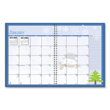 House of Doolittle™ Seasonal Monthly Planner, Seasonal Artwork, 10 X 7, Light Blue Cover, 12-month (jan To Dec): 2022 freeshipping - TVN Wholesale 