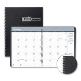 Monthly Hard Cover Planner, 11 X 8.5, Black Cover, 14-month (dec To Jan): 2021 To 2023