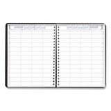 House of Doolittle™ Eight-person Group Practice Daily Appointment Book, 11 X 8.5, Black Cover, 12-month (jan To Dec): 2022 freeshipping - TVN Wholesale 