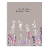 House of Doolittle™ Recycled Wild Flower Weekly-monthly Planner, Wild Flowers Artwork, 9 X 7, Gray-white-purple Cover, 12-month (jan-dec): 2022 freeshipping - TVN Wholesale 