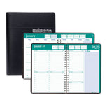 Express Track Recycled Weekly Appointment Book-monthly Planner, 11 X 8.5, Black Cover, 13-month (jan To Jan): 2022 To 2023