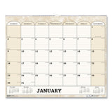 House of Doolittle™ Recycled Monthly Horizontal Wall Calendar, Marble Stone Artwork, 14.88 X 12, White-sand Sheets, 12-month (jan To Dec): 2022 freeshipping - TVN Wholesale 