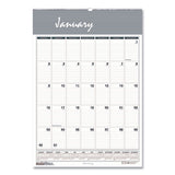 House of Doolittle™ Bar Harbor Recycled Wirebound Monthly Wall Calendar, 15.5 X 22, White-blue-gray Sheets, 12-month (jan-dec): 2022 freeshipping - TVN Wholesale 