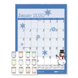 Recycled Seasonal Wall Calendar, Earthscapes Illustrated Seasons Artwork, 12 X 12, 12-month (jan To Dec): 2022