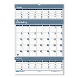 House of Doolittle™ Bar Harbor Recycled Wirebound 3-months-per-page Wall Calendar, 15.5 X 22, White-blue-gray Sheets, 14-month(dec-jan):2021-2023 freeshipping - TVN Wholesale 