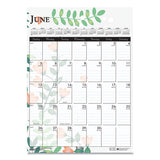 House of Doolittle™ Recycled Wild Flower Wall Calendar, Wild Flowers Artwork, 12 X 16.5, White-multicolor Sheets, 12-month (jan To Dec): 2022 freeshipping - TVN Wholesale 