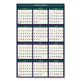 House of Doolittle™ Four Season Erasable Business-academic Recycled Wall Calendar, 24 X 37, 12-month(july-june):2021-2022, 12-month(jan-dec):2022 freeshipping - TVN Wholesale 