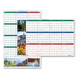 Earthscapes Recycled Reversible-erasable Yearly Wall Calendar, Nature Photos, 24 X 37, White Sheets, 12-month (jan-dec): 2022