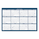 House of Doolittle™ Recycled Poster Style Reversible-erasable Yearly Wall Calendar, 32 X 48, White-blue-gray Sheets, 12-month (jan To Dec): 2022 freeshipping - TVN Wholesale 