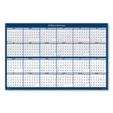 House of Doolittle™ Reversible-erasable 2 Year Wall Calendar, 24 X 37, Light Blue-blue-white Sheets, 24-month (jan To Dec): 2022 To 2023 freeshipping - TVN Wholesale 
