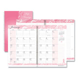 Breast Cancer Awareness Recycled Ruled Monthly Planner-journal, 10 X 7, Pink Cover, 12-month (jan To Dec): 2022