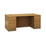 HON® 10500 Series Double Pedestal Desk With Full Pedestals, 72" X 36" X 29.5", Harvest freeshipping - TVN Wholesale 