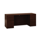 HON® 10500 Series Kneespace Credenza With Full-height Pedestals, 72w X 24d, Harvest freeshipping - TVN Wholesale 
